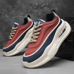 Men's Casual Sports Shoes, Fashionable Thick Soled Skateboarding Shoes, Trendy and Comfortable Men's Shoes Suitable for Outdoor